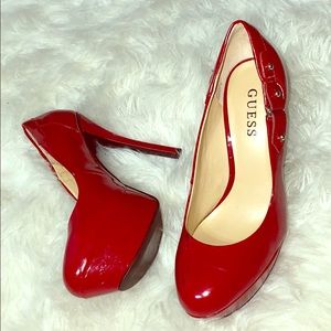 Sexy Red Guess Platforms